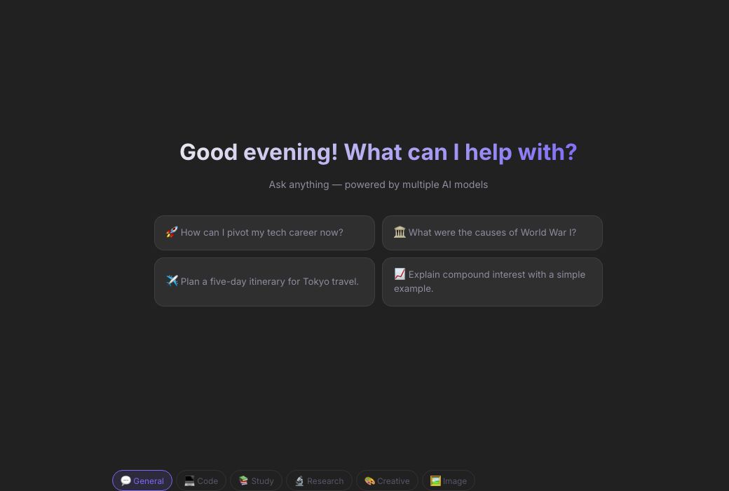 Screenshot of the free AZRS AI Chat — Free Unlimited AI Conversation tool on AZRS QuickFix
