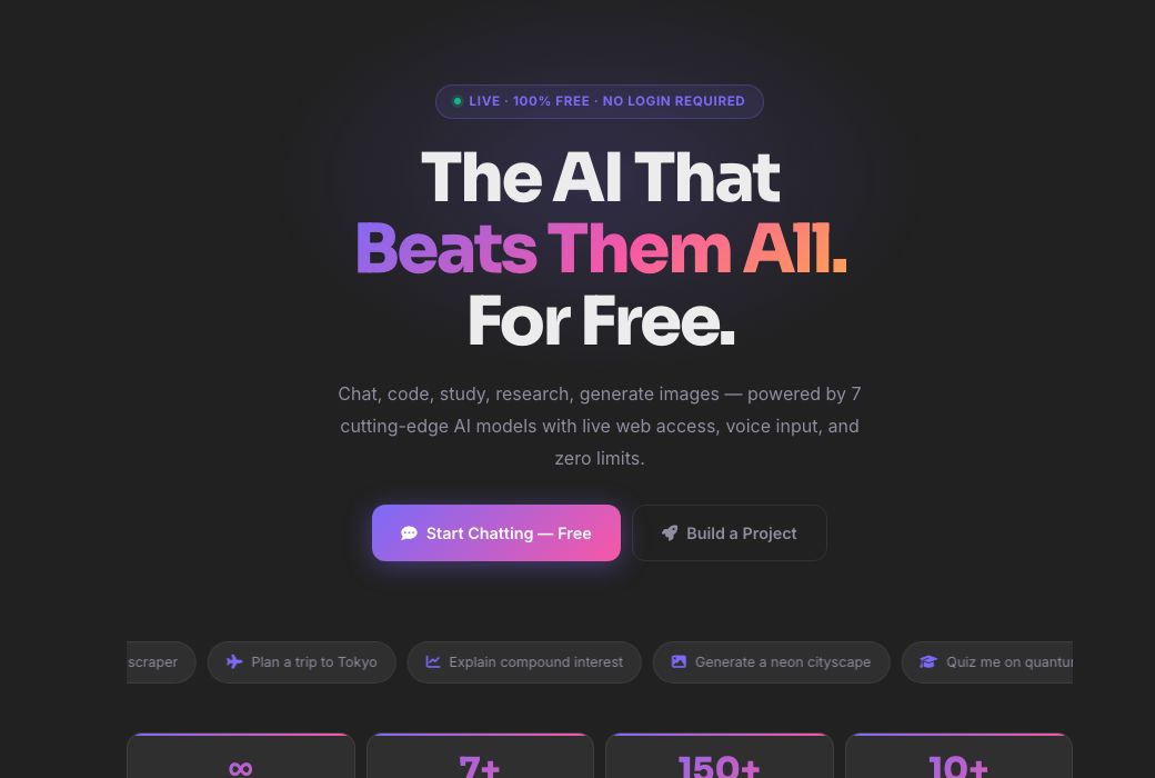 Screenshot of the free AZRS AI — Free Unlimited AI Assistant tool on AZRS QuickFix