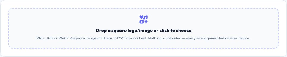 Screenshot of the free Website Favicon Maker tool on AZRS QuickFix